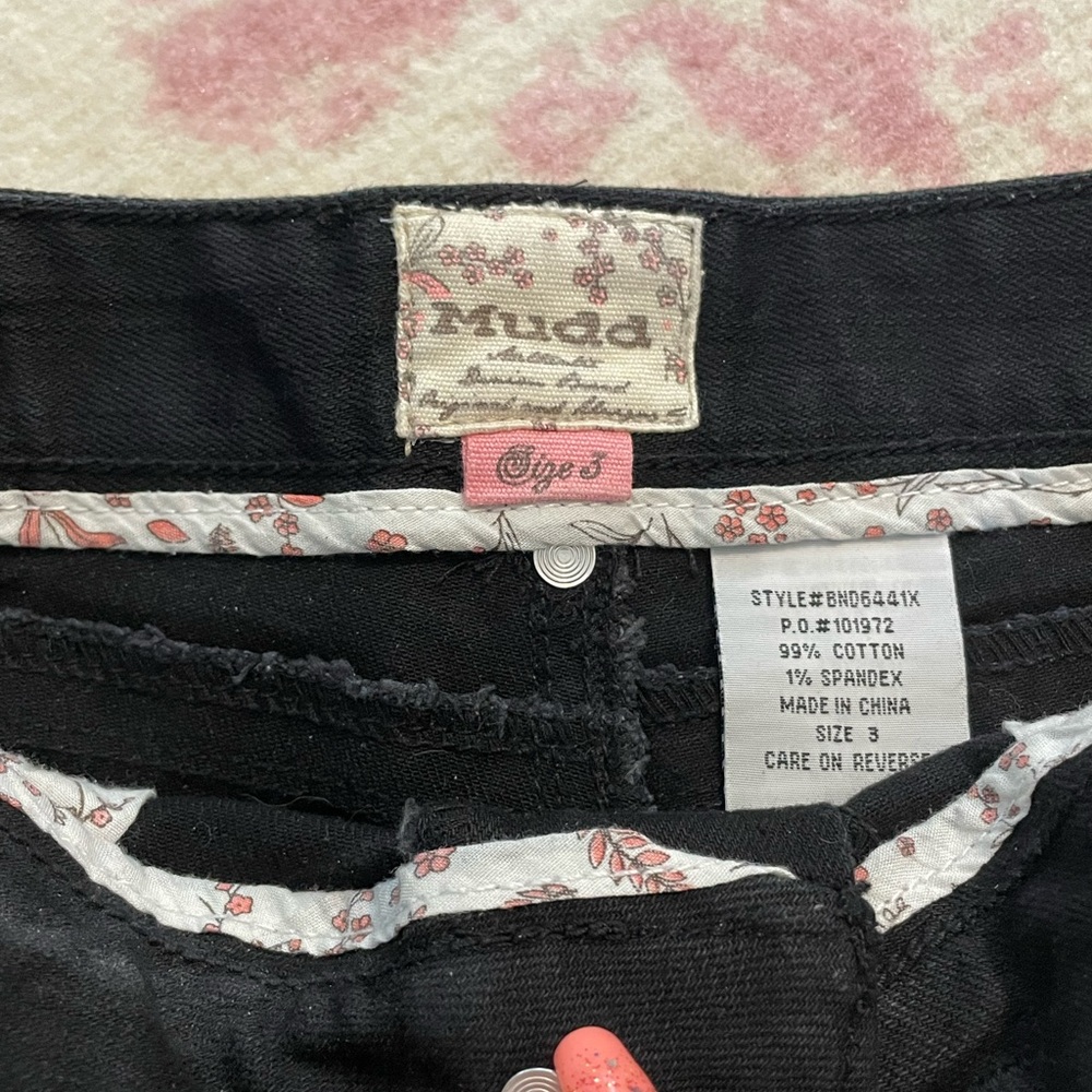 Mudd black jeans short junior size 3 - Picture 3 of 3